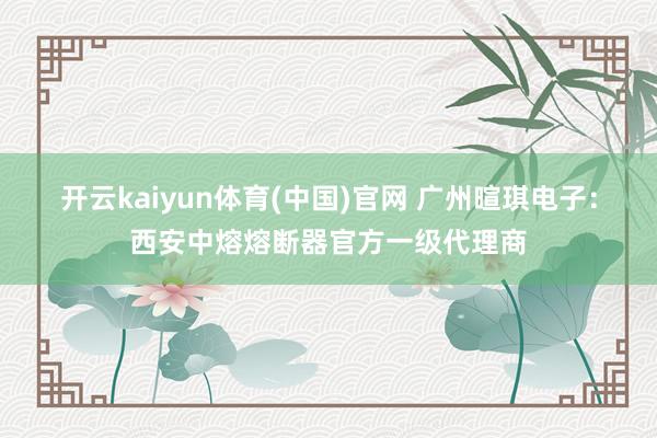 开云kaiyun体育(中国)官网 广州暄琪电子：西安中熔熔断器官方一级代理商