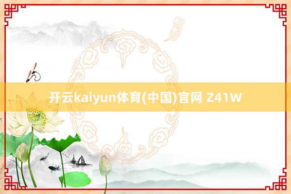 开云kaiyun体育(中国)官网 Z41W