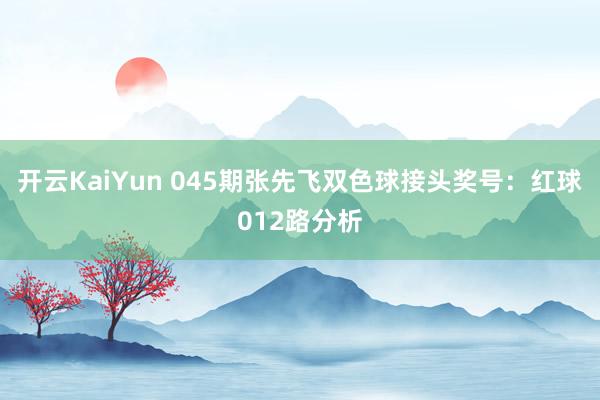 开云KaiYun 045期张先飞双色球接头奖号：红球012路分析